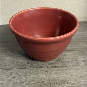 Rustic Red Ceramic Bowl